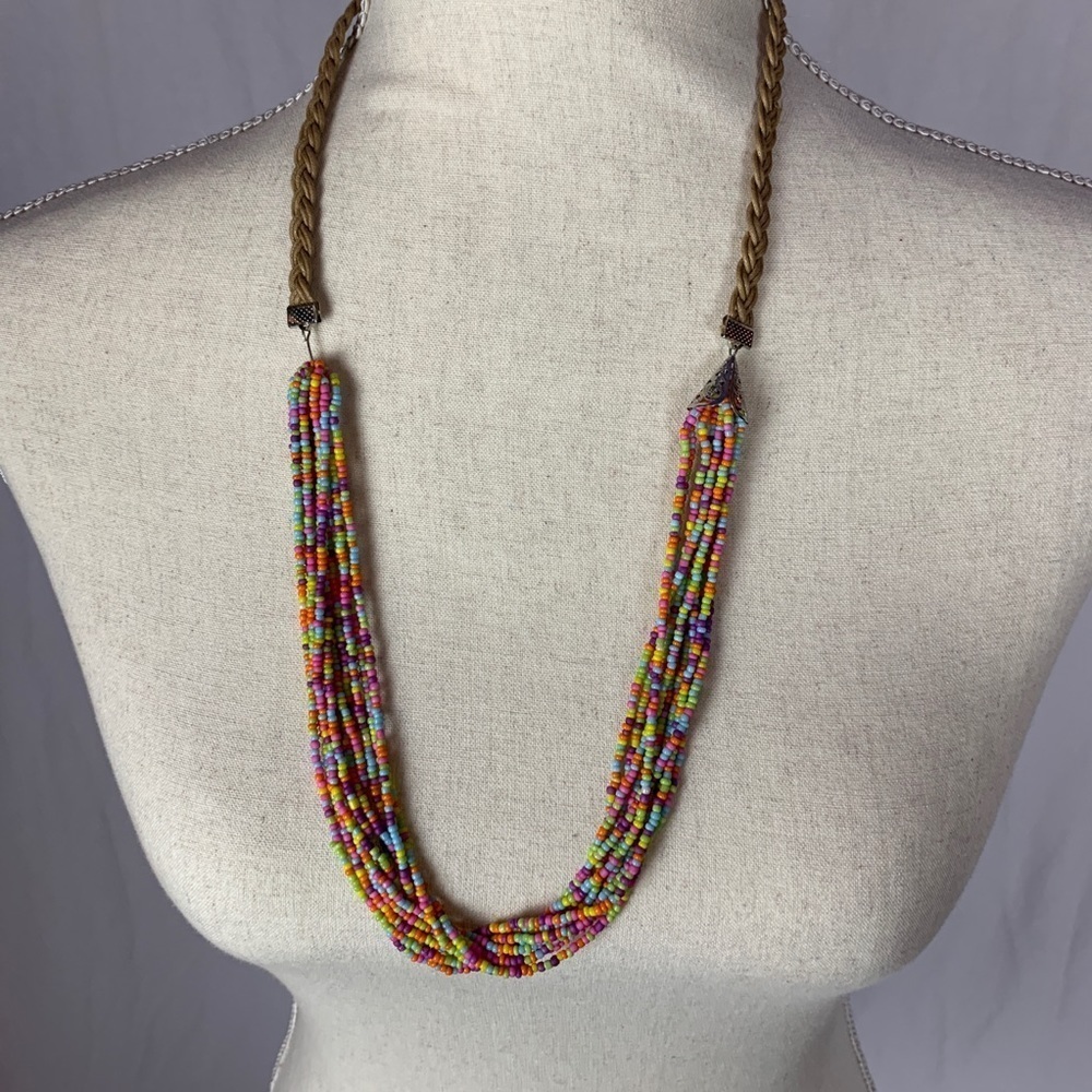Long beaded necklace